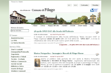 Home Page del sito del Comune di Filago